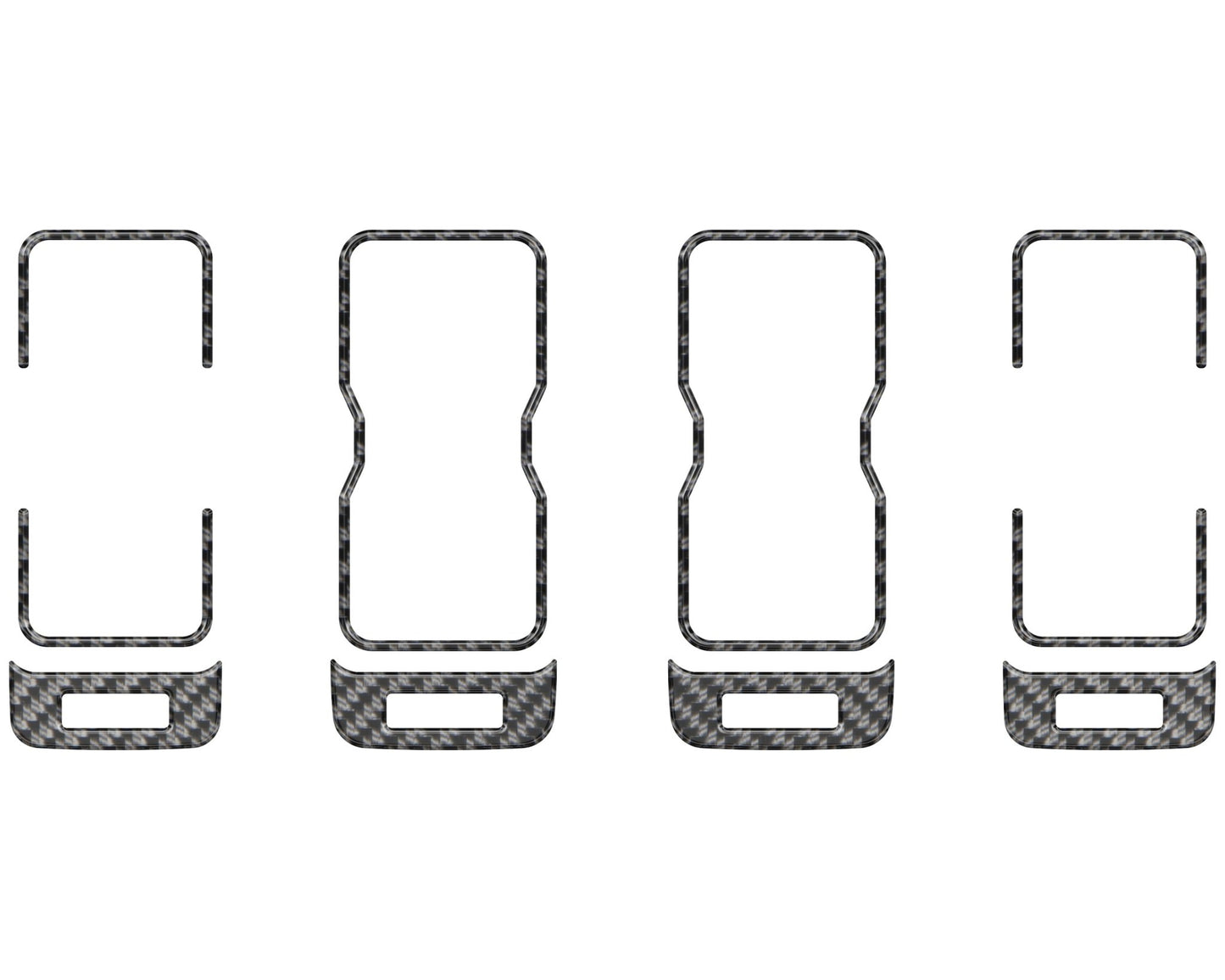 A.C. Vent Accent Trim Fits 2021 - 2026 Ford Bronco - Speedlogix