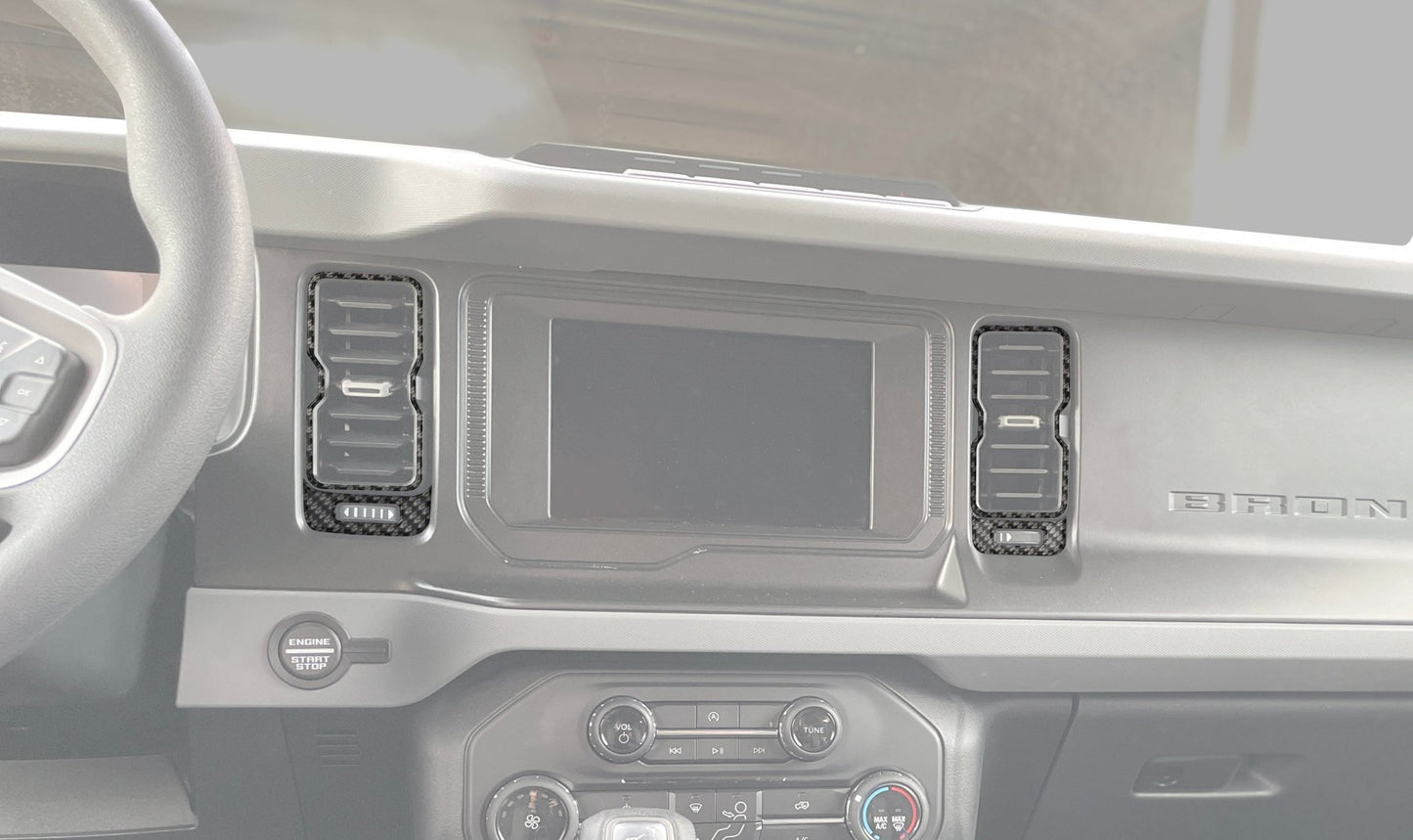 A.C. Vent Accent Trim Fits 2021 - 2026 Ford Bronco - Speedlogix