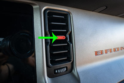 AC Vent Tab Inlays (Printed Series) - 2021+ Bronco