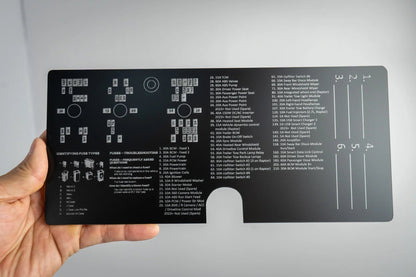 Acrylic Laser Series Fuse Box Lid Label Plate - 2021 - 2025 Bronco - Speedlogix