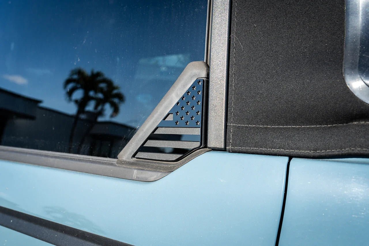 Acrylic Rear Triangle Flags - 2021+ Bronco - Speedlogix