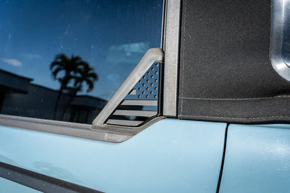 Acrylic Rear Triangle Flags - 2021+ Bronco - Speedlogix