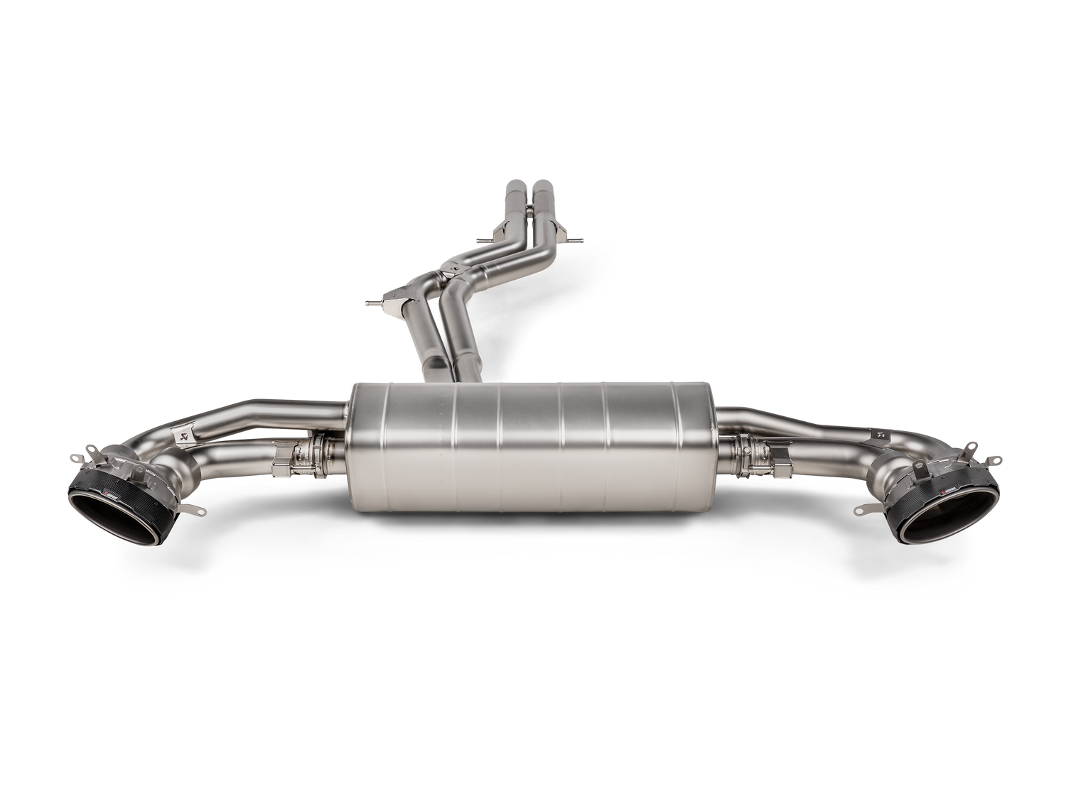 Akrapovic Evolution Titanium Cat-Back w/Carbon Fiber Tips 2020+ Audi RS Q8 - Speedlogix