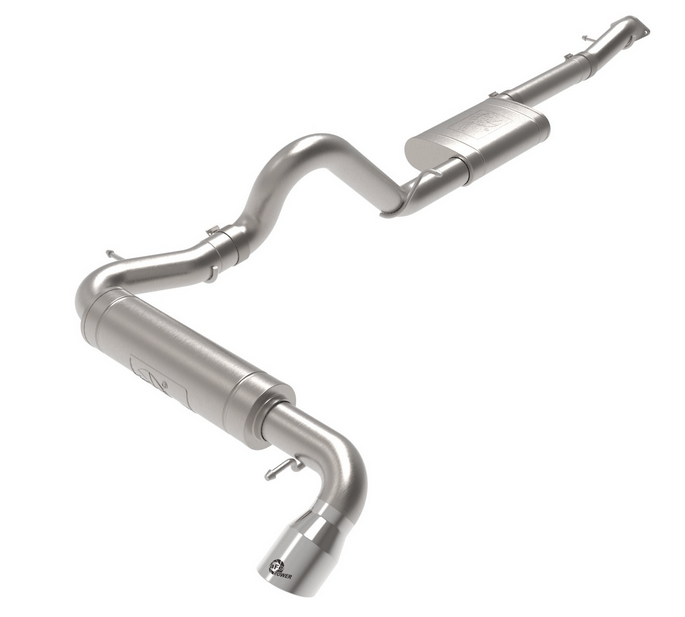 aFe Apollo GT Cat - Back Exhaust System, Polished Tips 2021 - 2023 Bronco 2.3L/2.7L - Speedlogix