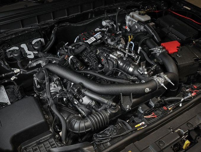 aFe BladeRunner 2 - 3/4" Aluminum Cold Charge Pipe Black 2021 - 2024 Bronco 2.7L - Speedlogix