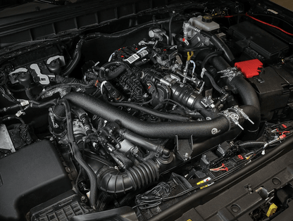 aFe BladeRunner 2 - 3/4" Aluminum Cold Charge Pipe Black 2021 - 2024 Bronco 2.7L - Speedlogix