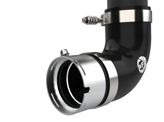 aFe BladeRunner 2 - 3/4" Aluminum Cold Charge Pipe Black 2021 - 2024 Bronco 2.7L - Speedlogix