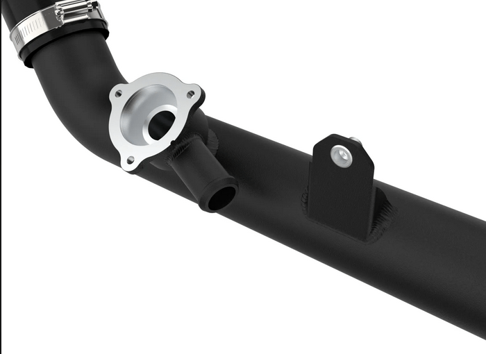 aFe BladeRunner 2 - 3/4" Aluminum Hot/Cold Charge Pipe Black 2020 - 2021 Explorer ST - Speedlogix
