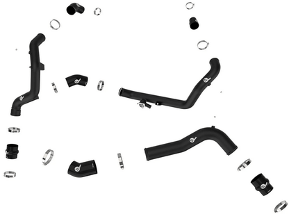 aFe BladeRunner 2 - 3/4" Aluminum Hot/Cold Charge Pipe Black 2020 - 2021 Explorer ST - Speedlogix