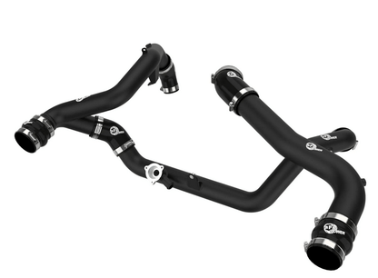 aFe BladeRunner 2 - 3/4" Aluminum Hot/Cold Charge Pipe Black 2020 - 2021 Explorer ST - Speedlogix