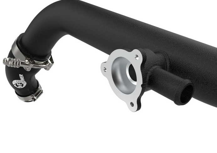 aFe BladeRunner 2.25" / 2.5" Aluminum Hot Charge Pipe Black 2021 - 2024 Bronco 2.7L - Speedlogix