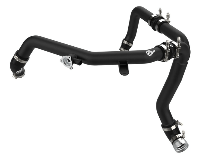 aFe BladeRunner 2.25" / 2.5" Aluminum Hot Charge Pipe Black 2021 - 2024 Bronco 2.7L - Speedlogix