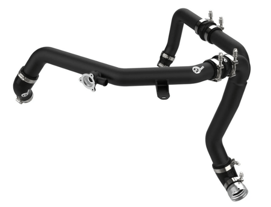 aFe BladeRunner 2.25" / 2.5" Aluminum Hot Charge Pipe Black 2021 - 2024 Bronco 2.7L - Speedlogix