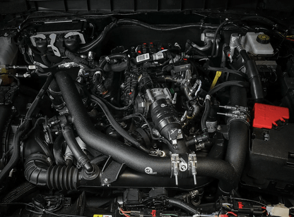 aFe BladeRunner 2.25" / 2.5" Aluminum Hot Charge Pipe Black 2021 - 2024 Bronco 2.7L - Speedlogix