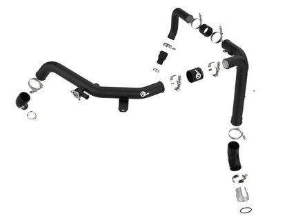 aFe BladeRunner 2.25" / 2.5" Aluminum Hot Charge Pipe Black 2021 - 2024 Bronco 2.7L - Speedlogix