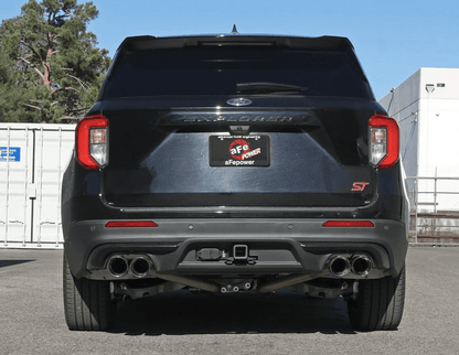 aFe MACH Force - XP Cat - Back, Chrome Tips 2020 - 2024 Explorer ST - Speedlogix