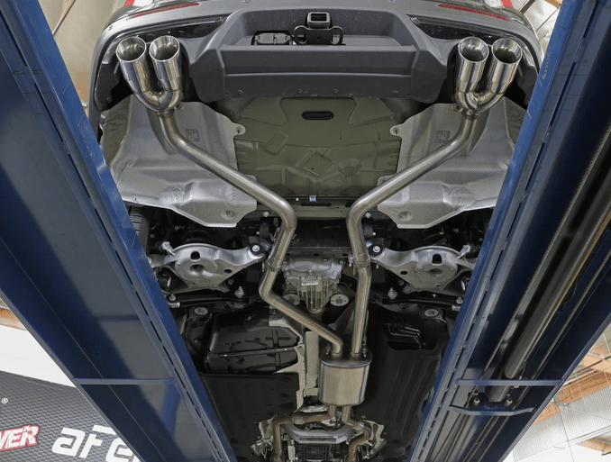 aFe MACH Force - XP Cat - Back, Chrome Tips 2020 - 2024 Explorer ST - Speedlogix