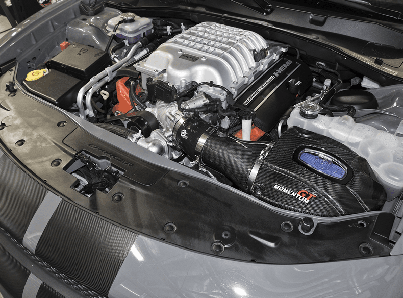 aFe Momentum Carbon Cold Air Intake, Dual Filters 2017 - 2018 Challenger/Charger 6.2L - Speedlogix