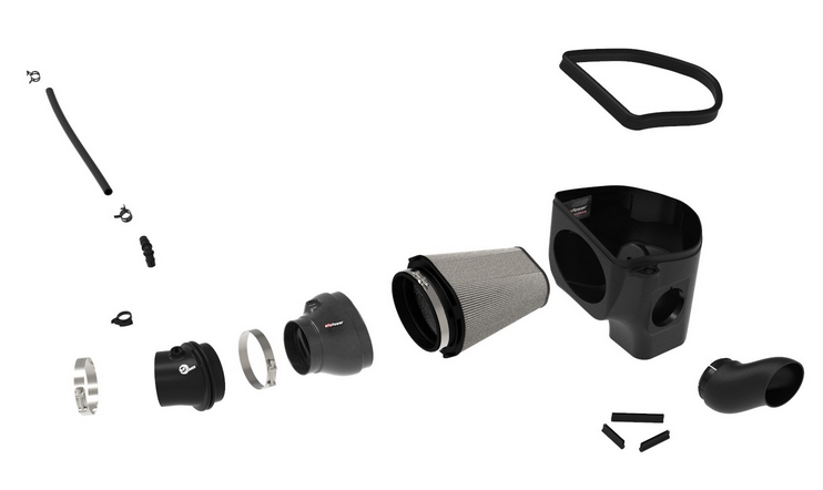 aFe Track Carbon Cold Air Intake, Pro Dry S Filter 2018 - 2023 Challenger 6.2L - Speedlogix