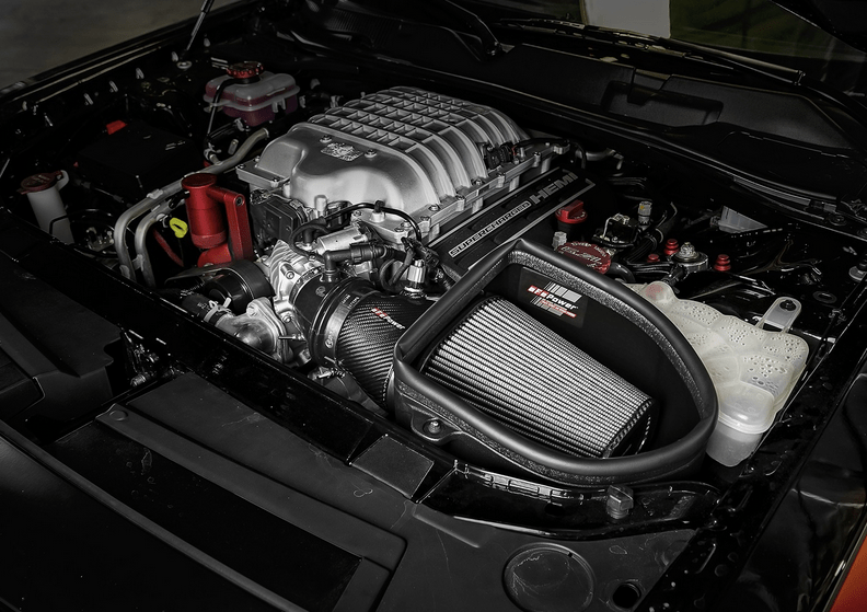 aFe Track Carbon Cold Air Intake, Pro Dry S Filter 2018 - 2023 Challenger 6.2L - Speedlogix