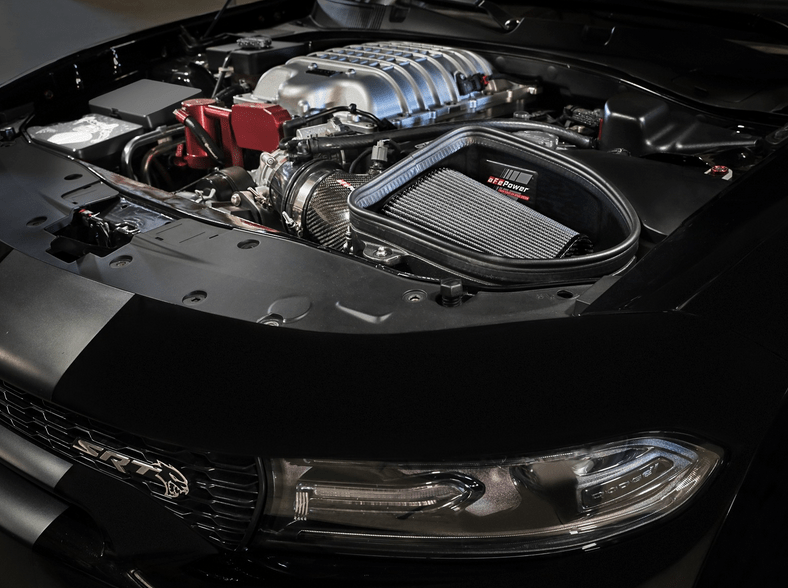 aFe Track Carbon Cold Air Intake, Pro DRY S Filter 2021 - 2023 Charger 6.2L - Speedlogix