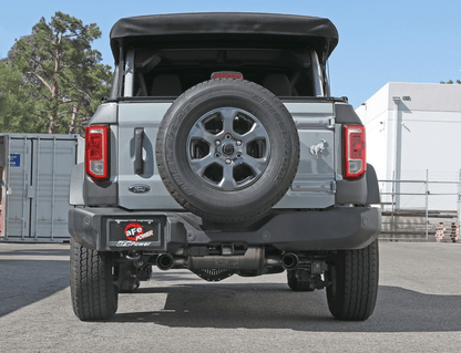 aFe Vulcan Axle - Back Exhaust, Black Tips 2021 - 2023 Bronco 2.3L/2.7L - Speedlogix
