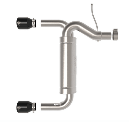 aFe Vulcan Axle - Back Exhaust, Black Tips 2021 - 2023 Bronco 2.3L/2.7L - Speedlogix