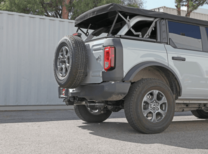 aFe Vulcan Axle - Back Exhaust, Carbon Tips 2021 - 2023 Bronco 2.3L/2.7L - Speedlogix