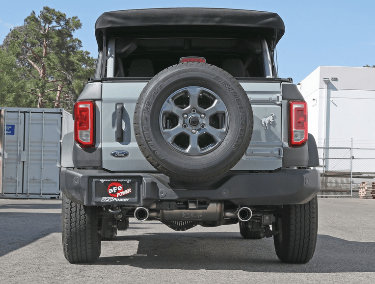 aFe Vulcan Axle - Back Exhaust, Polished Tips 2021 - 2023 Bronco 2.3L/2.7L - Speedlogix