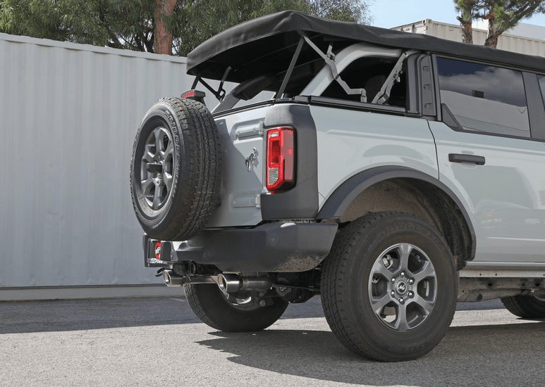 aFe Vulcan Axle - Back Exhaust, Polished Tips 2021 - 2023 Bronco 2.3L/2.7L - Speedlogix