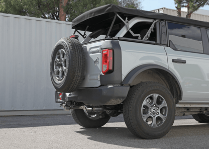 aFe Vulcan Axle - Back Exhaust, Polished Tips 2021 - 2023 Bronco 2.3L/2.7L - Speedlogix