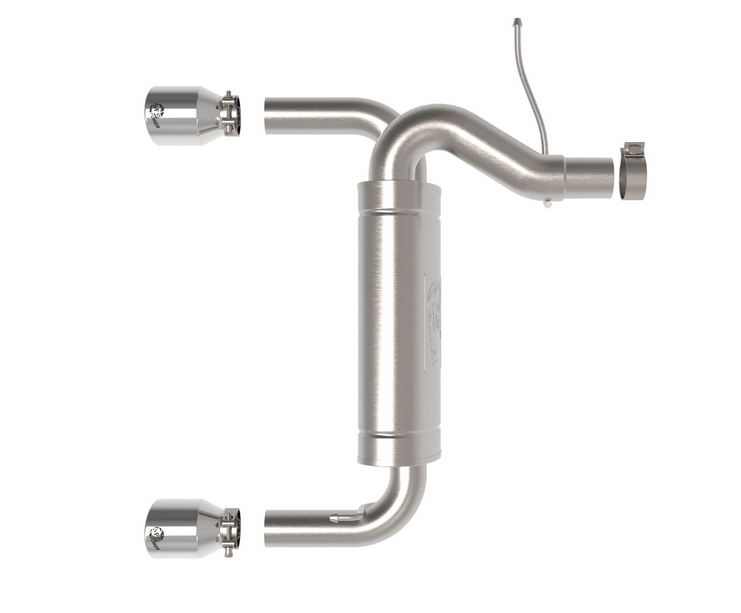 aFe Vulcan Axle - Back Exhaust, Polished Tips 2021 - 2023 Bronco 2.3L/2.7L - Speedlogix