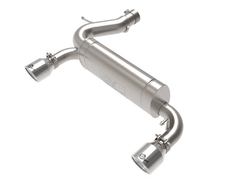 aFe Vulcan Axle - Back Exhaust, Polished Tips 2021 - 2023 Bronco 2.3L/2.7L - Speedlogix