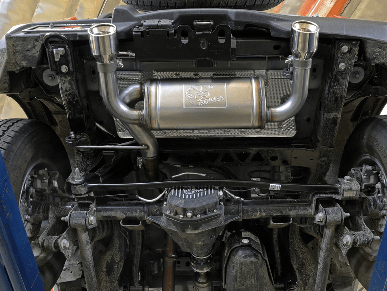 aFe Vulcan Axle - Back Exhaust, Polished Tips 2021 - 2023 Bronco 2.3L/2.7L - Speedlogix