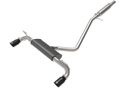 aFe Vulcan Cat - Back Exhaust, Black Tips 2021 - 2023 Bronco Sport 1.5L/2.0L - Speedlogix