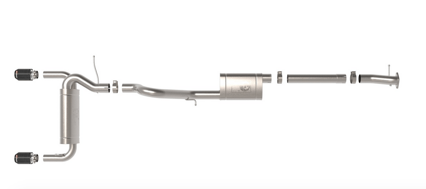 aFe Vulcan Cat - Back Exhaust, Carbon Tips 2021 - 2023 Brocno 2.3L/2.7L - Speedlogix