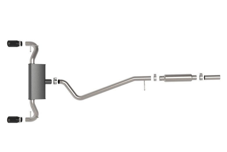 aFe Vulcan Cat - Back Exhaust, Carbon Tips 2021 - 2023 Bronco Sport 1.5L/2.0L - Speedlogix