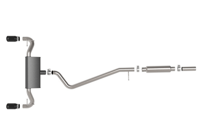 aFe Vulcan Cat - Back Exhaust, Carbon Tips 2021 - 2023 Bronco Sport 1.5L/2.0L - Speedlogix