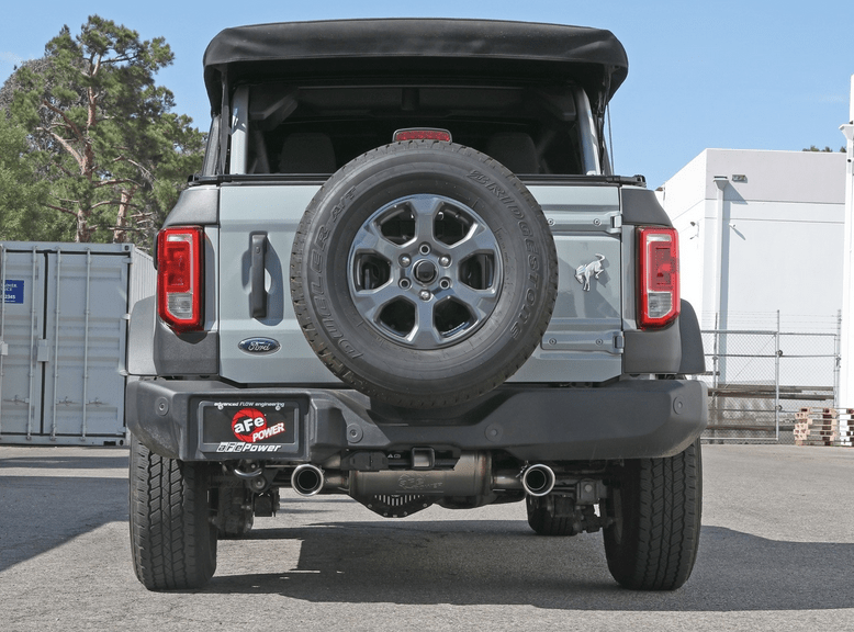 aFe Vulcan Cat - Back Exhaust, Polished Tips 2021 - 2023 Bronco 2.3L/2.7L - Speedlogix