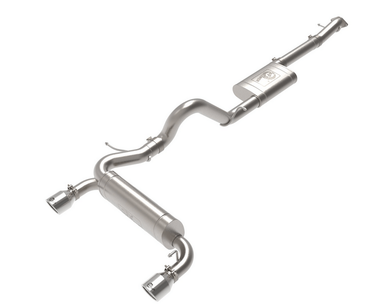 aFe Vulcan Cat - Back Exhaust, Polished Tips 2021 - 2023 Bronco 2.3L/2.7L - Speedlogix
