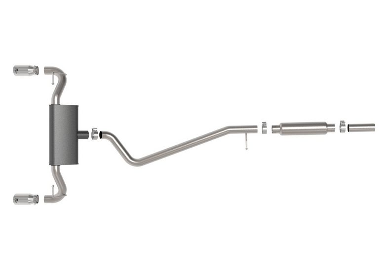 aFe Vulcan Cat - Back Exhaust, Polished Tips 2021 - 2023 Bronco Sport 1.5L/2.0L - Speedlogix