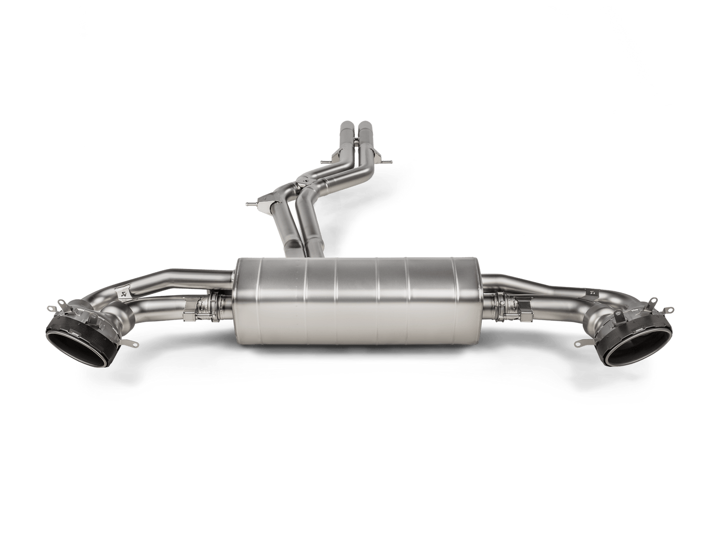 Akrapovic Evolution Titanium Cat - Back w/Carbon Fiber Tips 2020+ Audi RS Q8 - Speedlogix