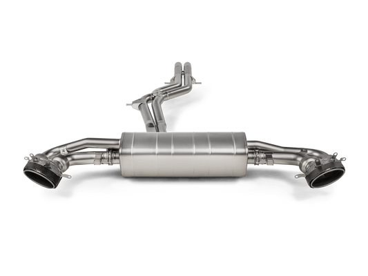 Akrapovic Evolution Titanium Cat - Back w/Carbon Fiber Tips 2020+ Audi RS Q8 - Speedlogix