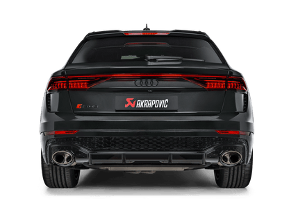 Akrapovic Evolution Titanium Cat - Back w/Carbon Fiber Tips 2020+ Audi RS Q8 - Speedlogix
