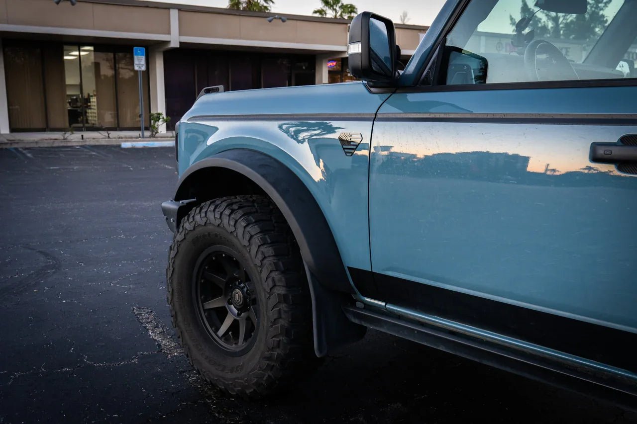 American Flag Acrylic Fender Badge Emblems - 2021+ Bronco Badlands - Speedlogix