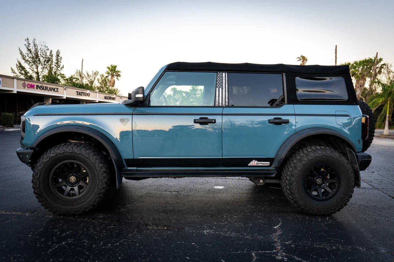 American Flag Acrylic Fender Badge Emblems - 2021+ Bronco Badlands - Speedlogix