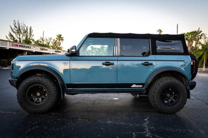 American Flag Acrylic Fender Badge Emblems - 2021+ Bronco Badlands - Speedlogix