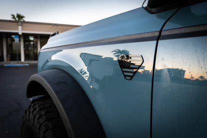 American Flag Acrylic Fender Badge Emblems - 2021+ Bronco Badlands - Speedlogix