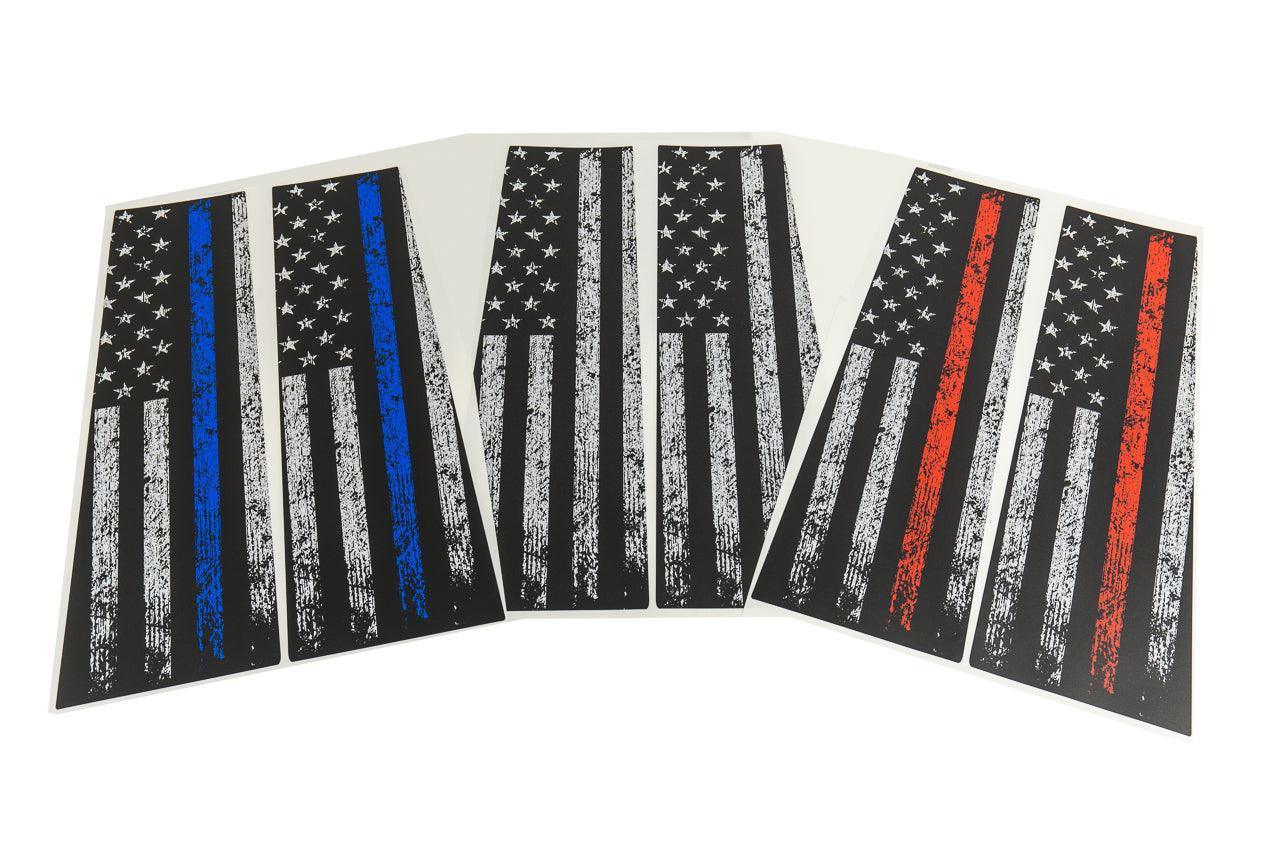 American Flag B Pillar Protection Kit (Printed Series) - 2021+ Bronco 4 Door - Speedlogix