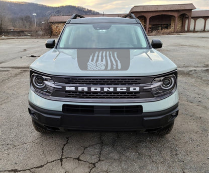 American Flag Hood Decal Cover for 2021 - 2024 Ford Bronco Sport - Speedlogix